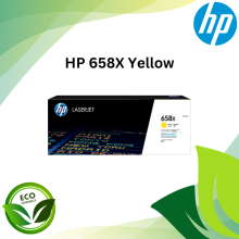 HP 658X High Yield Yellow Original LaserJet Toner Cartridge