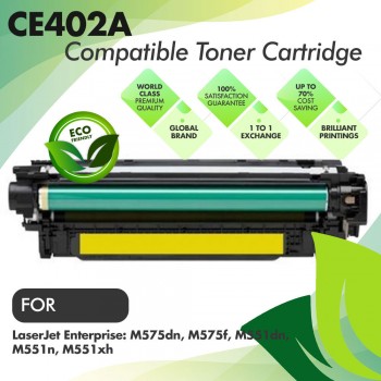 HP CE402A Yellow Compatible Toner Cartridge